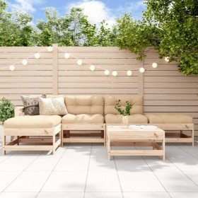 6-piece garden furniture set and solid wood cushions by vidaXL, Garden sets - Ref: Foro24-3185906, Price: 466,10 €, Discount: %