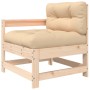 6-piece garden furniture set and solid wood cushions by vidaXL, Garden sets - Ref: Foro24-3185906, Price: 466,10 €, Discount: %