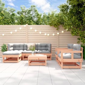 Garden furniture set 7 pieces with cushions made of Douglas fir wood by vidaXL, Garden sets - Ref: Foro24-3185813, Price: 541...