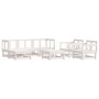 7-piece garden furniture set and white solid wood cushions by vidaXL, Garden sets - Ref: Foro24-3185809, Price: 626,88 €, Dis...