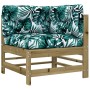 Garden furniture set 5 pieces and cushions made of impregnated pine wood by vidaXL, Garden sets - Ref: Foro24-3185807, Price:...