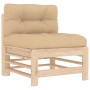 6-piece garden furniture set and solid wood cushions by vidaXL, Garden sets - Ref: Foro24-3185913, Price: 475,63 €, Discount: %