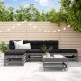 Garden furniture set 6 pieces and gray solid wood cushions by vidaXL, Garden sets - Ref: Foro24-3185915, Price: 556,27 €, Dis...