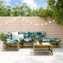 6-piece garden furniture set with impregnated pine wood cushions by vidaXL, Garden sets - Ref: Foro24-3185919, Price: 504,40 ...