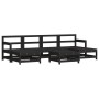 Garden furniture set 7 pieces and black solid wood cushions by vidaXL, Garden sets - Ref: Foro24-3185938, Price: 618,47 €, Di...