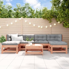 7-piece garden furniture set with Douglas fir wood cushions by vidaXL, Garden sets - Ref: Foro24-3185932, Price: 591,80 €, Di...