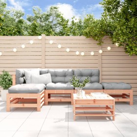 6-piece garden furniture set with Douglas fir wood cushions by vidaXL, Garden sets - Ref: Foro24-3185918, Price: 483,99 €, Di...