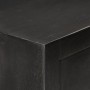 Solid black and gold mango wood chest of drawers 45x30x105 cm by vidaXL, Lockers and storage cabinets - Ref: Foro24-286513, P...