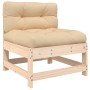 7-piece garden furniture set and solid wood cushions by vidaXL, Garden sets - Ref: Foro24-3185941, Price: 576,98 €, Discount: %