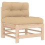 7-piece garden furniture set and solid wood cushions by vidaXL, Garden sets - Ref: Foro24-3185948, Price: 563,39 €, Discount: %