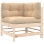 7-piece garden furniture set and solid wood cushions by vidaXL, Garden sets - Ref: Foro24-3185948, Price: 563,39 €, Discount: %