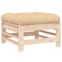 7-piece garden furniture set and solid wood cushions by vidaXL, Garden sets - Ref: Foro24-3185948, Price: 563,39 €, Discount: %