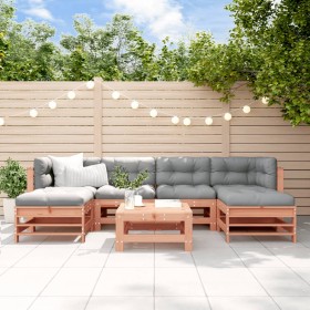 7-piece garden furniture set with Douglas fir wood cushions by vidaXL, Garden sets - Ref: Foro24-3185953, Price: 580,12 €, Di...