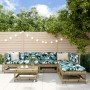 Garden furniture set 7 pieces and cushions made of impregnated pine wood by vidaXL, Garden sets - Ref: Foro24-3185968, Price:...