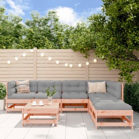 7-piece garden furniture set with Douglas fir wood cushions by vidaXL, Garden sets - Ref: Foro24-3185967, Price: 691,99 €, Di...