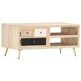 Mesa de centro de madera maciza de mango 90x45x40cm de vidaXL, Mesas de centro - Ref: Foro24-286523, Precio: 238,99 €, Descue...