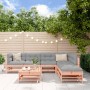 7-piece garden furniture set with Douglas fir wood cushions by vidaXL, Garden sets - Ref: Foro24-3185981, Price: 609,04 €, Di...