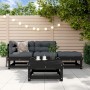 4-piece garden furniture set with black solid wood cushions by vidaXL, Garden sets - Ref: Foro24-3186015, Price: 357,57 €, Di...