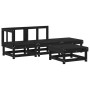 4-piece garden furniture set with black solid wood cushions by vidaXL, Garden sets - Ref: Foro24-3186015, Price: 357,57 €, Di...