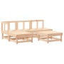 5-piece garden furniture set and solid wood cushions by vidaXL, Garden sets - Ref: Foro24-3186039, Price: 394,99 €, Discount: %