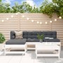 5-piece garden furniture set and white solid wood cushions by vidaXL, Garden sets - Ref: Foro24-3186047, Price: 446,99 €, Dis...