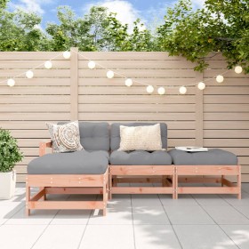 4-piece garden furniture set with Douglas fir wood cushions by vidaXL, Garden sets - Ref: Foro24-3186023, Price: 345,73 €, Di...