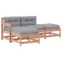 4-piece garden furniture set with Douglas fir wood cushions by vidaXL, Garden sets - Ref: Foro24-3186023, Price: 345,15 €, Di...