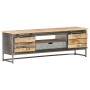 Solid mango wood TV cabinet 120x30x40 cm by vidaXL, TV Furniture - Ref: Foro24-286533, Price: 260,99 €, Discount: %