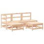 Gartenmöbel-Set 5-teilig und Kissen aus massivem Holz von vidaXL, Gartensets - Ref: Foro24-3186046, Preis: 398,99 €, Rabatt: %