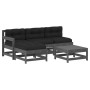 5-piece garden furniture set and gray solid wood cushions by vidaXL, Garden sets - Ref: Foro24-3186062, Price: 431,95 €, Disc...