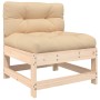 5-piece garden furniture set and solid wood cushions by vidaXL, Garden sets - Ref: Foro24-3186053, Price: 369,99 €, Discount: %