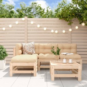 5-piece garden furniture set with solid wood cushions by vidaXL, Garden sets - Ref: Foro24-3186067, Price: 405,99 €, Discount: %