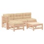 5-piece garden furniture set with solid wood cushions by vidaXL, Garden sets - Ref: Foro24-3186067, Price: 407,62 €, Discount: %