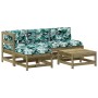 Garden furniture set 5 pieces and cushions made of impregnated pine wood by vidaXL, Garden sets - Ref: Foro24-3186052, Price:...