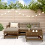 Garden furniture set 5 pieces and honey brown solid wood cushions by vidaXL, Garden sets - Ref: Foro24-3186063, Price: 442,24...