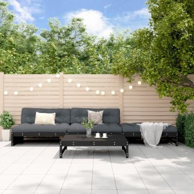 4-piece garden furniture set with black solid wood cushions by vidaXL, Garden sets - Ref: Foro24-3186113, Price: 737,99 €, Di...