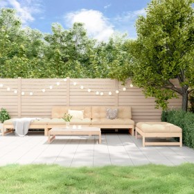 5-piece garden furniture set and solid wood cushions by vidaXL, Garden sets - Ref: Foro24-3186116, Price: 814,09 €, Discount: %