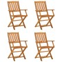 5-piece solid acacia wood garden dining set by vidaXL, Garden sets - Ref: Foro24-3203352, Price: 344,16 €, Discount: %