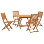 Garten-Essgruppe 5-teilig aus massivem Akazienholz von vidaXL, Gartensets - Ref: Foro24-3203353, Preis: 331,02 €, Rabatt: %