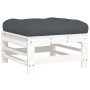 5-piece garden furniture set and white solid wood cushions by vidaXL, Garden sets - Ref: Foro24-3186068, Price: 478,16 €, Dis...