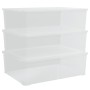 Cajas de almacenaje apilables 3 uds plástico 25 L de vidaXL, Cestas para almacenaje - Ref: Foro24-154988, Precio: 57,57 €, De...