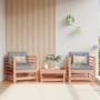 Garden armchairs and cushions 2 pcs solid wood Douglas fir by vidaXL, Modular outdoor sofas - Ref: Foro24-825679, Price: 160,...