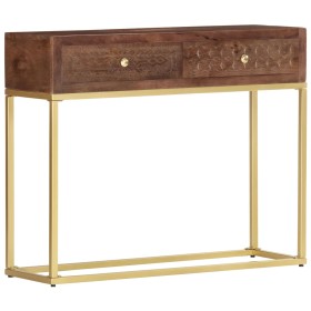 Solid mango wood console table 90x30x75 cm by vidaXL, Side tables - Ref: Foro24-286555, Price: 202,99 €, Discount: %