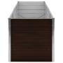 Galvanized steel brown flowerbed 240x80x77 cm by vidaXL, Pots and planters - Ref: Foro24-45713, Price: 79,65 €, Discount: %