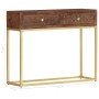 Solid mango wood console table 90x30x75 cm by vidaXL, Side tables - Ref: Foro24-286555, Price: 202,34 €, Discount: %