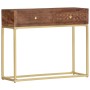 Solid mango wood console table 90x30x75 cm by vidaXL, Side tables - Ref: Foro24-286555, Price: 202,34 €, Discount: %