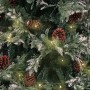 Weihnachtsbaum mit Lichtern und Tannenzapfen PVC PE grün und weiß 120 cm von vidaXL, Weihnachtsbäume - Ref: Foro24-3094563, P...