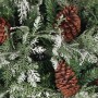 Weihnachtsbaum mit Lichtern und Tannenzapfen PVC PE grün und weiß 120 cm von vidaXL, Weihnachtsbäume - Ref: Foro24-3094563, P...