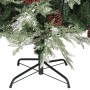 Weihnachtsbaum mit Lichtern und Tannenzapfen PVC PE grün und weiß 120 cm von vidaXL, Weihnachtsbäume - Ref: Foro24-3094563, P...