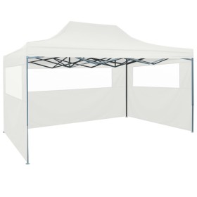 Folding tent for celebrations with 3 walls white 3x4.5 m by vidaXL, Tents and gazebos - Ref: Foro24-48871, Price: 176,49 €, D...